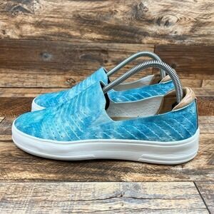 Blue Slip-On Women Shoes